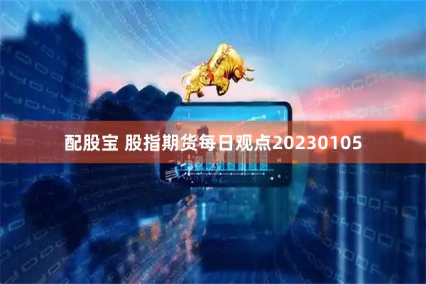 配股宝 股指期货每日观点20230105